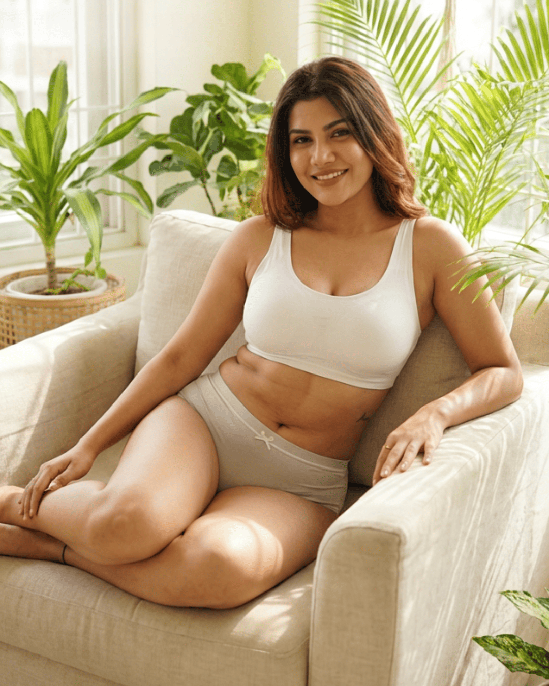 Layela Corn Bae – Barely-There Wellness Hiphuggers | Breathable, Sweat-Safe & Gentle on Sensitive Days