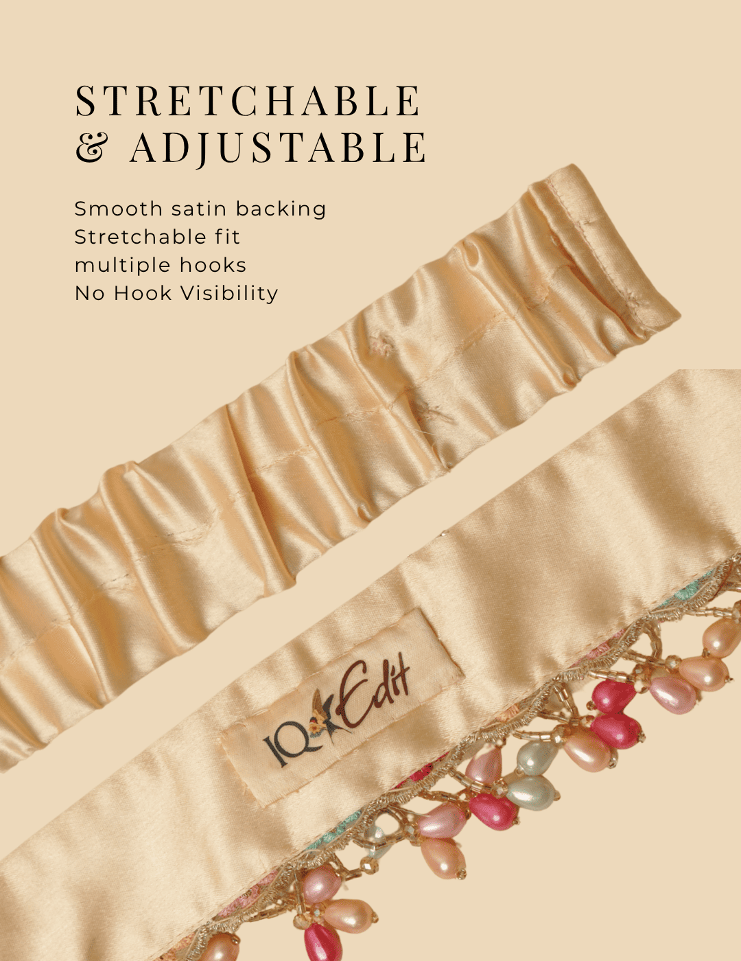 MEHFIL | Pink Embellished Waist Belt for Sarees & Fusion Wear by IQ Edit