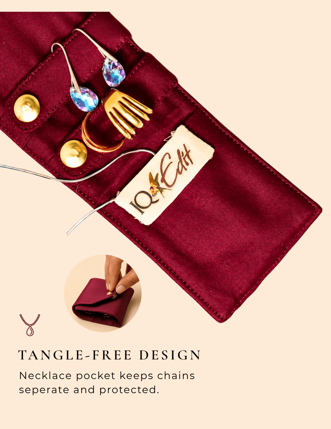Jewellery Organiser Pouch | IQ Travel Edit