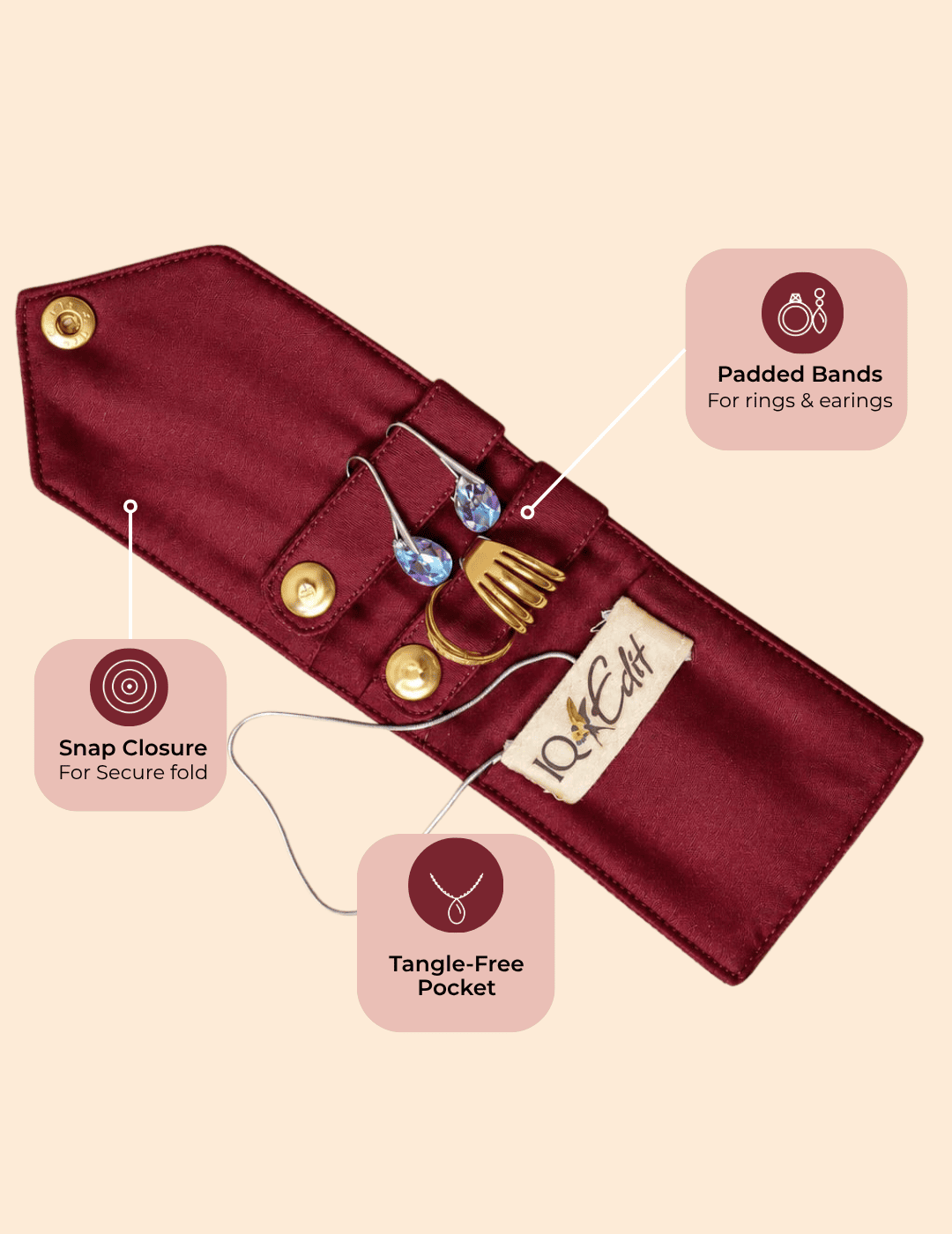 Jewellery Organiser Pouch | IQ Travel Edit