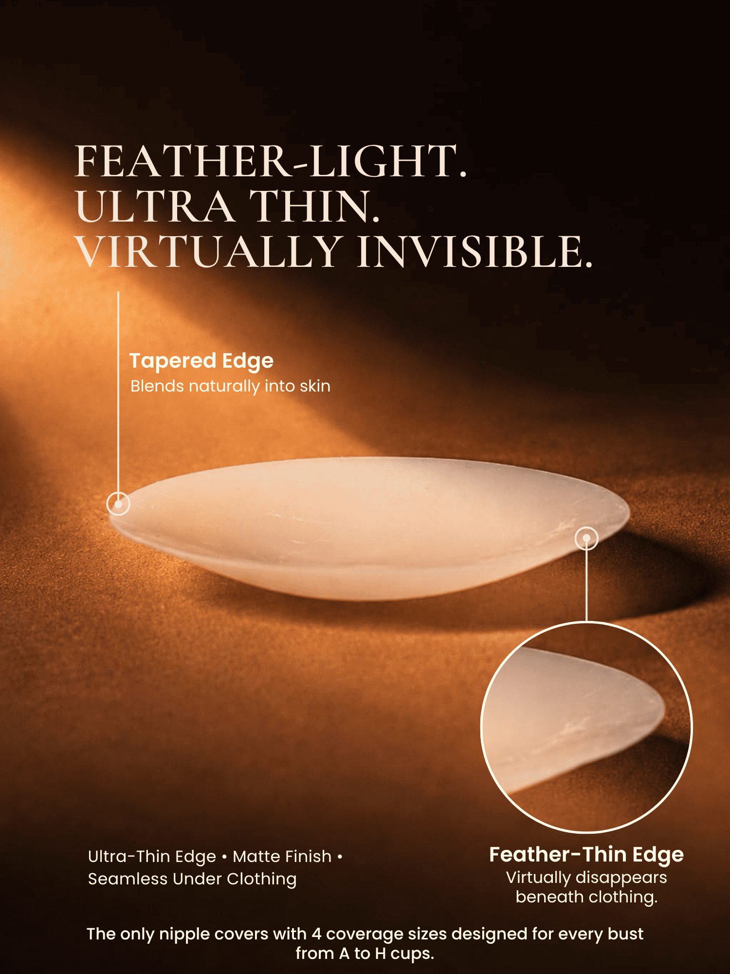 SkinFirst™ Reusable Silicone Nipple Covers  | For A-H Cup size