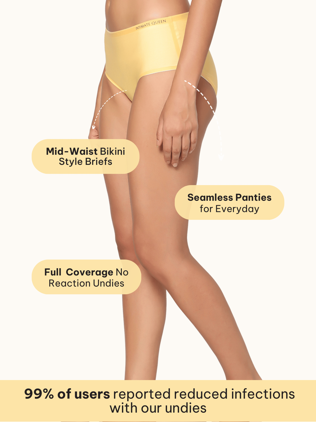 Lemon Bae Wellness Seamless Briefs – Ultra Light, Sweat Wicking & Skin Loving