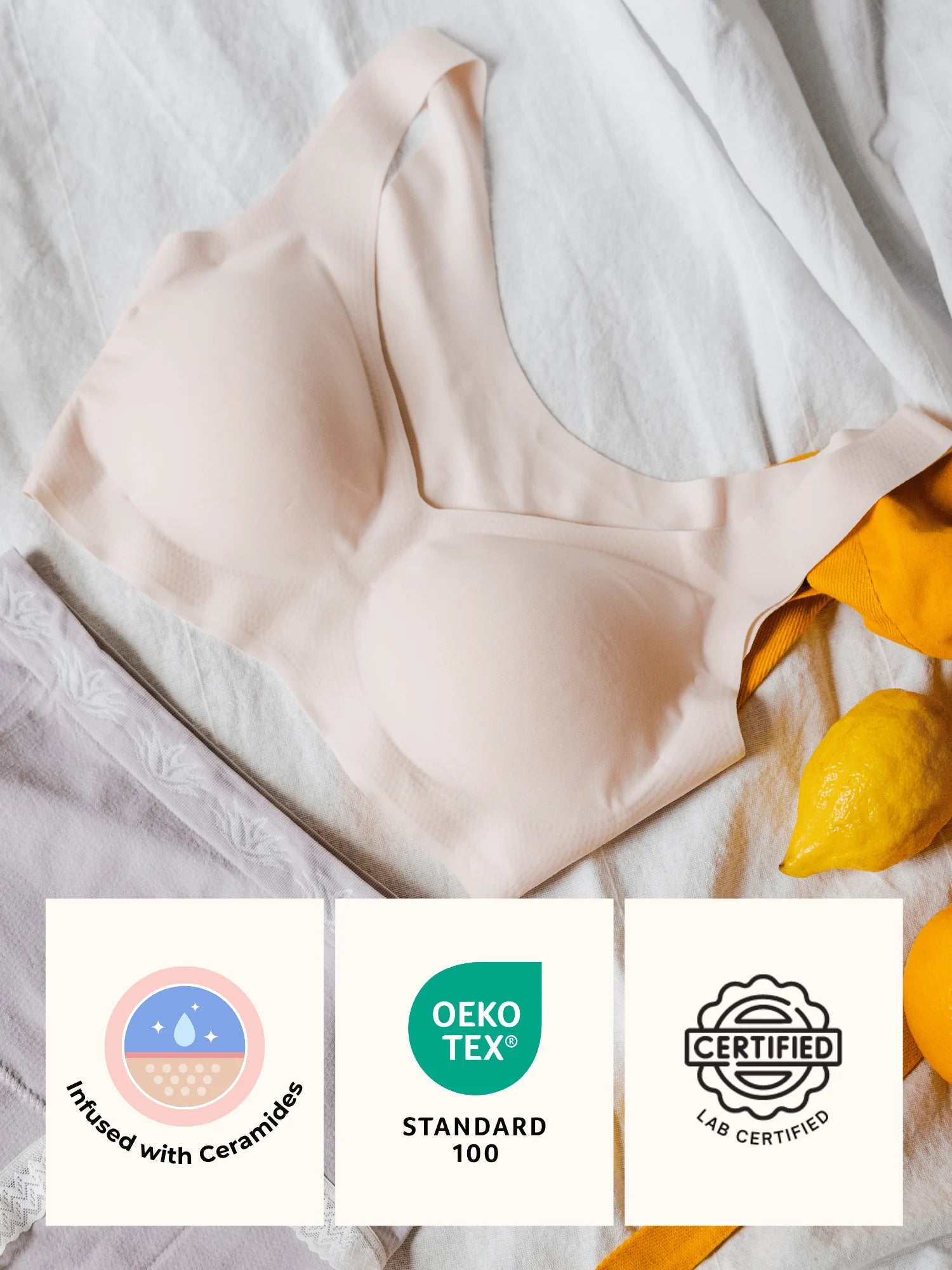 Skin-Soothing Bra: Infused with Ceramides + Wire-Free Support