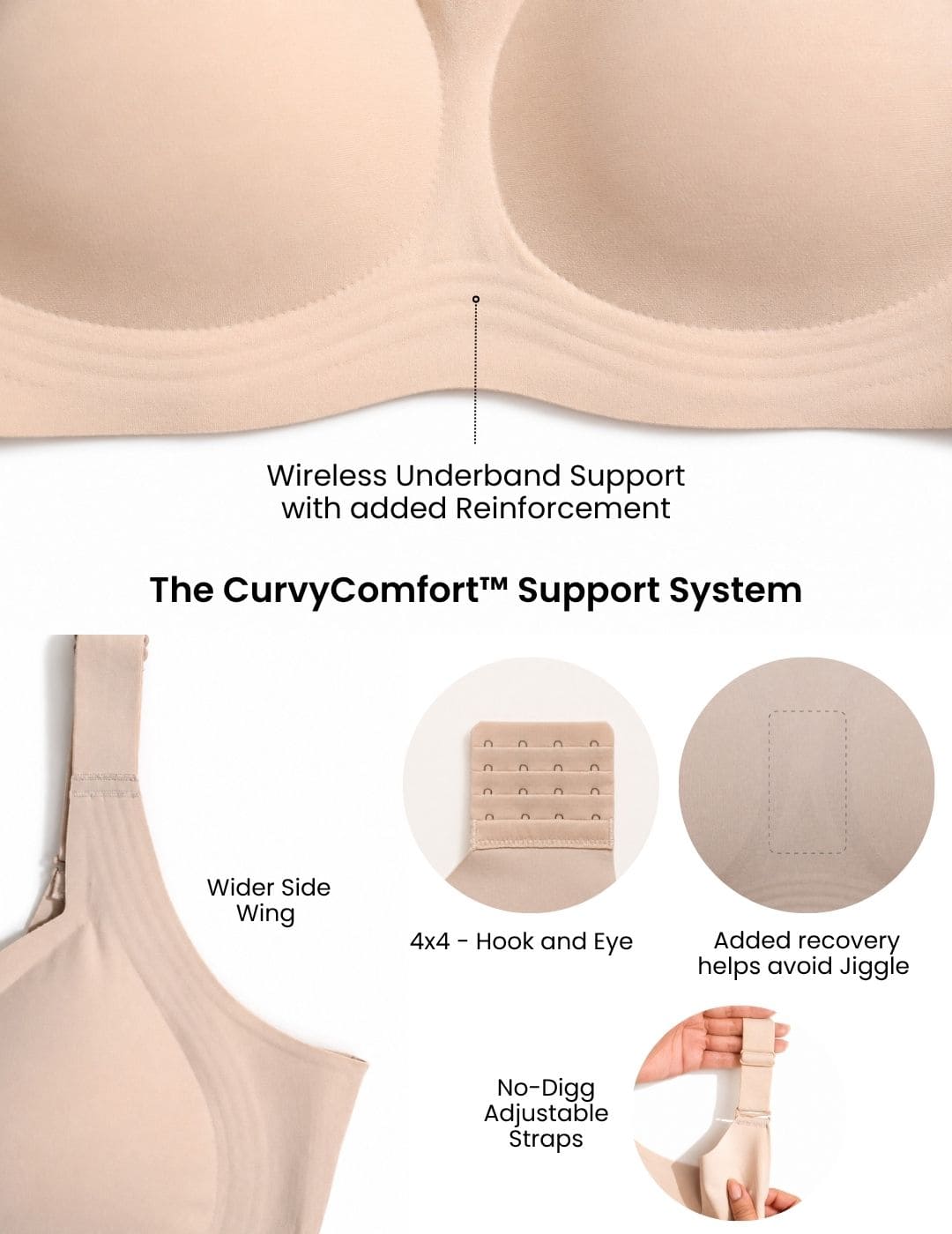 Curvy Comfort Full Support Bra