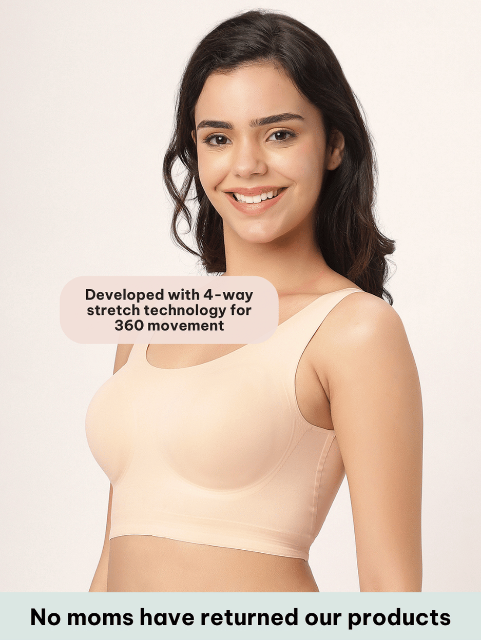 Basic Seamless Friction-Free Pull Over Bra 🌸🪶