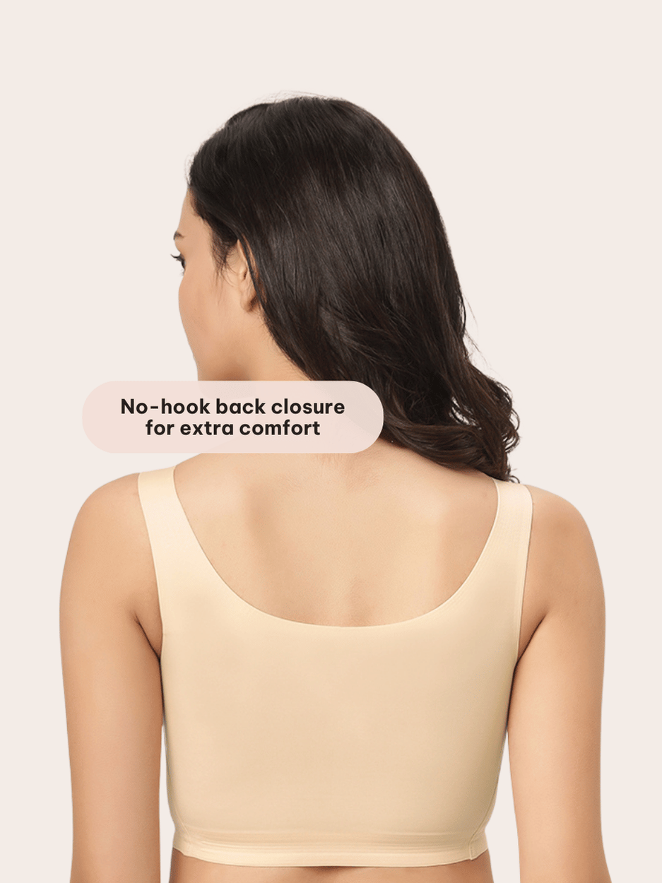 Basic Seamless Friction-Free Pull Over Bra 🌸🪶