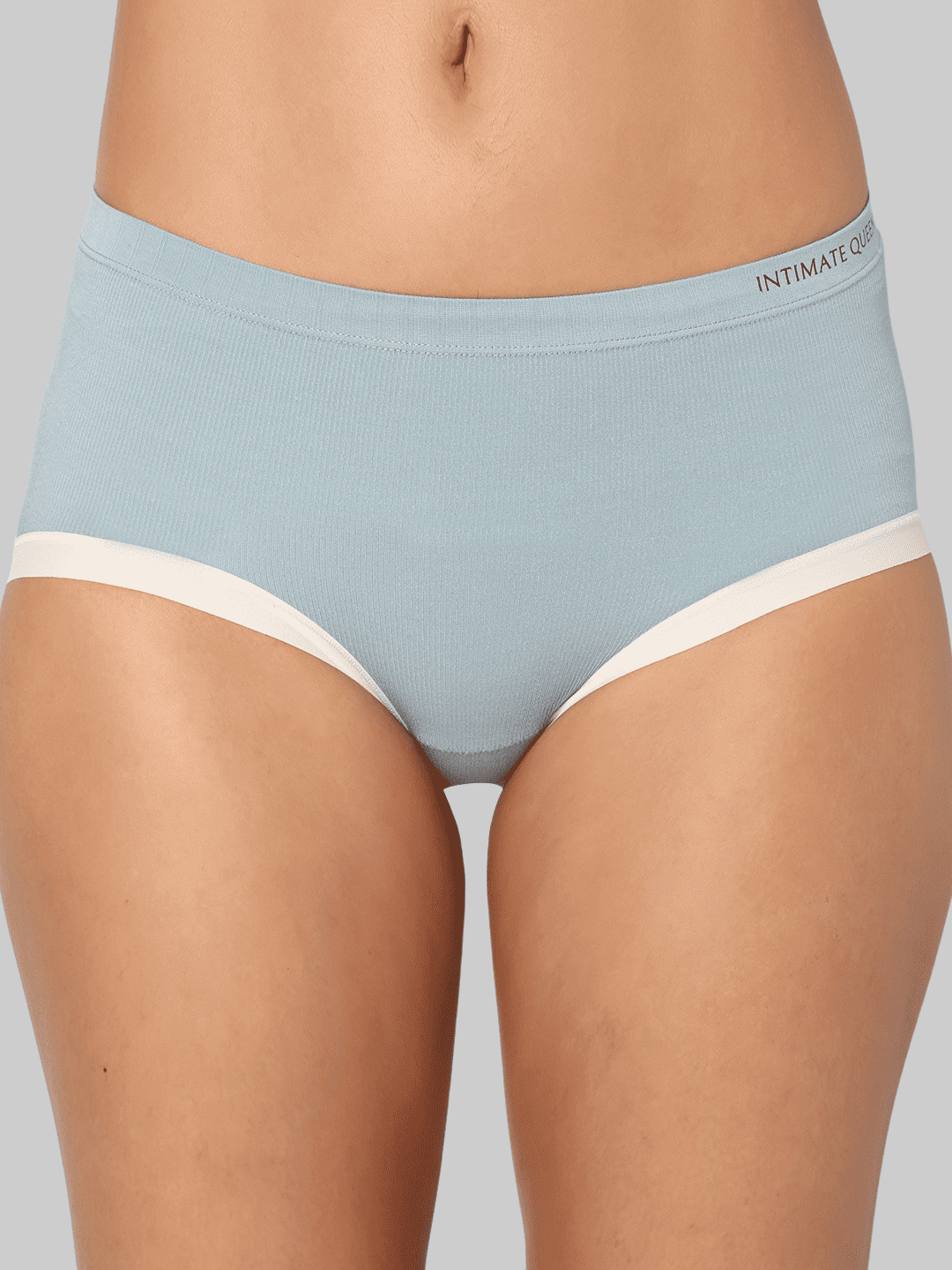 Light blue underwear with white trim on a neutral background