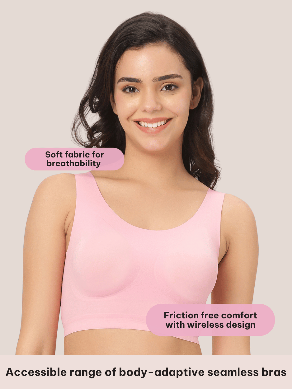 Basic Seamless Friction-Free Pull Over Bra 🌸🪶