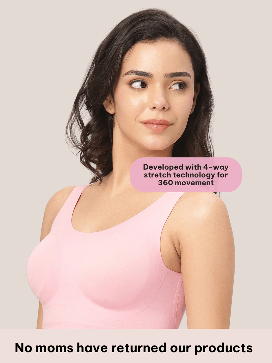 Basic Seamless Friction-Free Pull Over Bra 🌸🪶