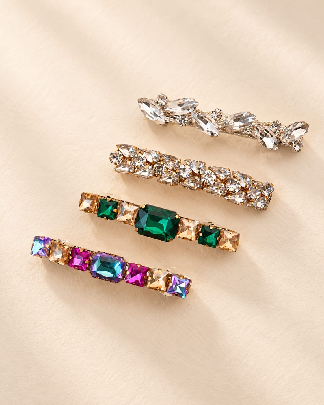Crystal Statement Barrettes – 4 Styles | IQ Edit