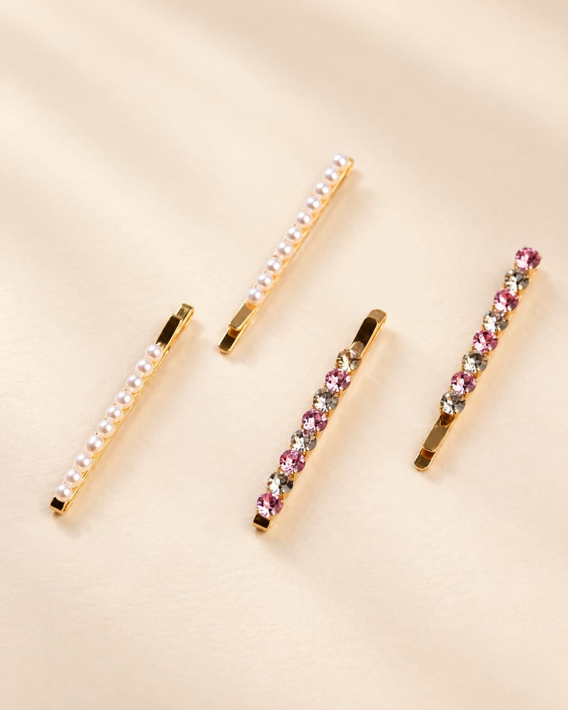 Embellished Crystal & Pearl Hair Clips – IQ Edit
