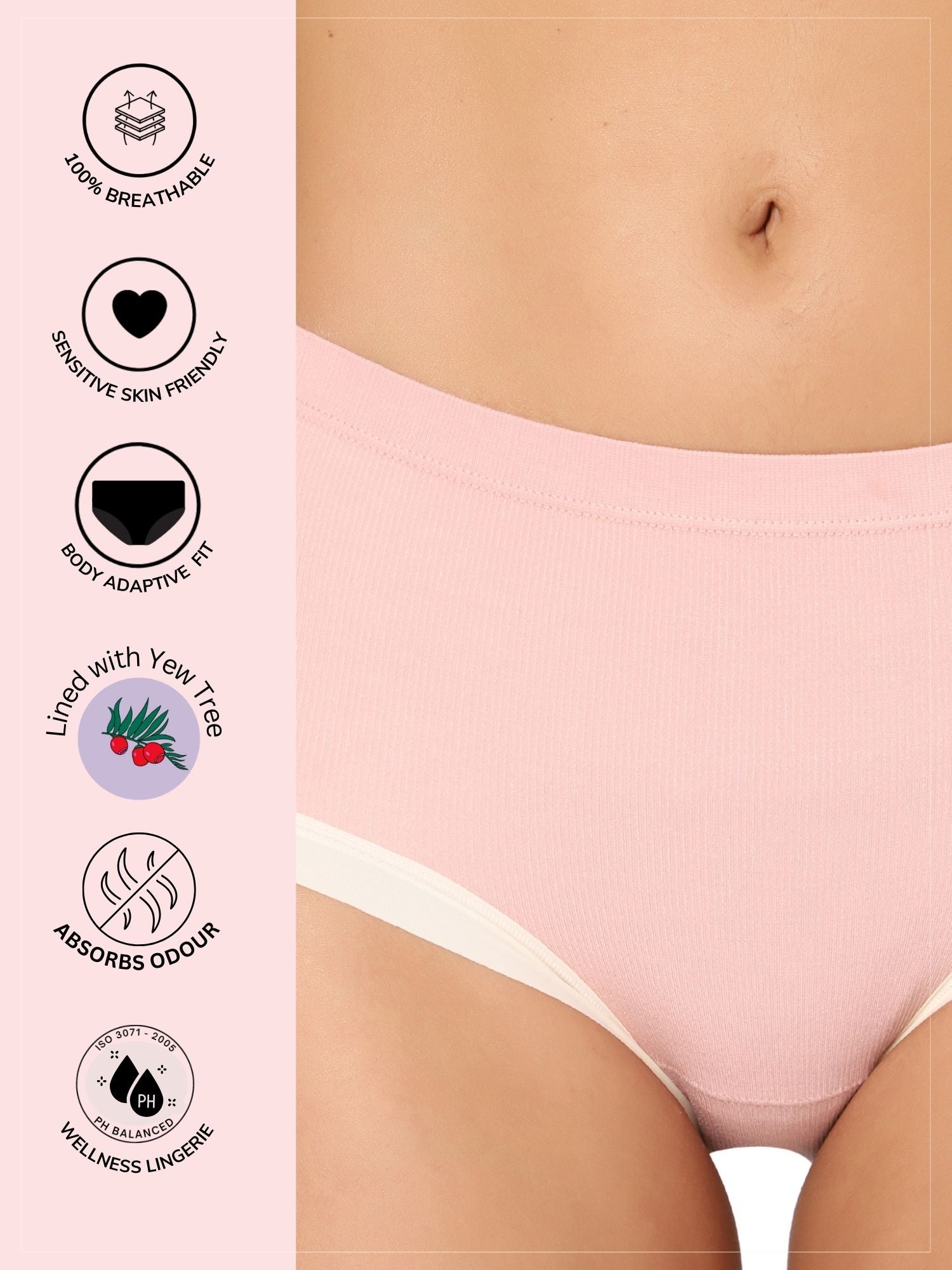 Maternity Set - Ultra Soft Hipster Set (Black & Pink)