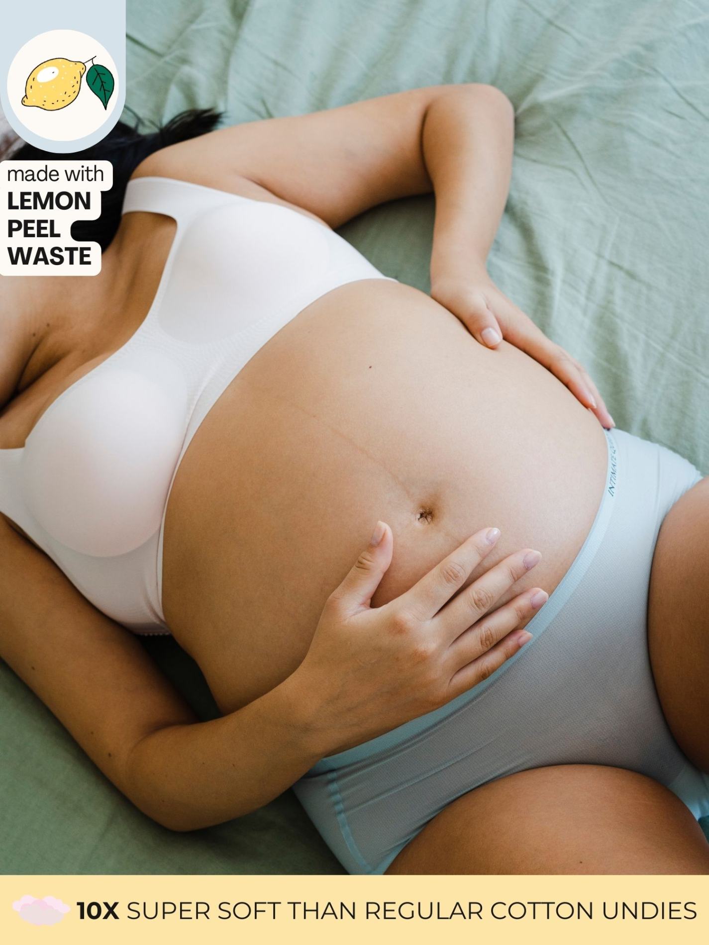 🤰 Lemon Bae Seamless Maternity Bikini  Quick Dry Body Adaptive Undies