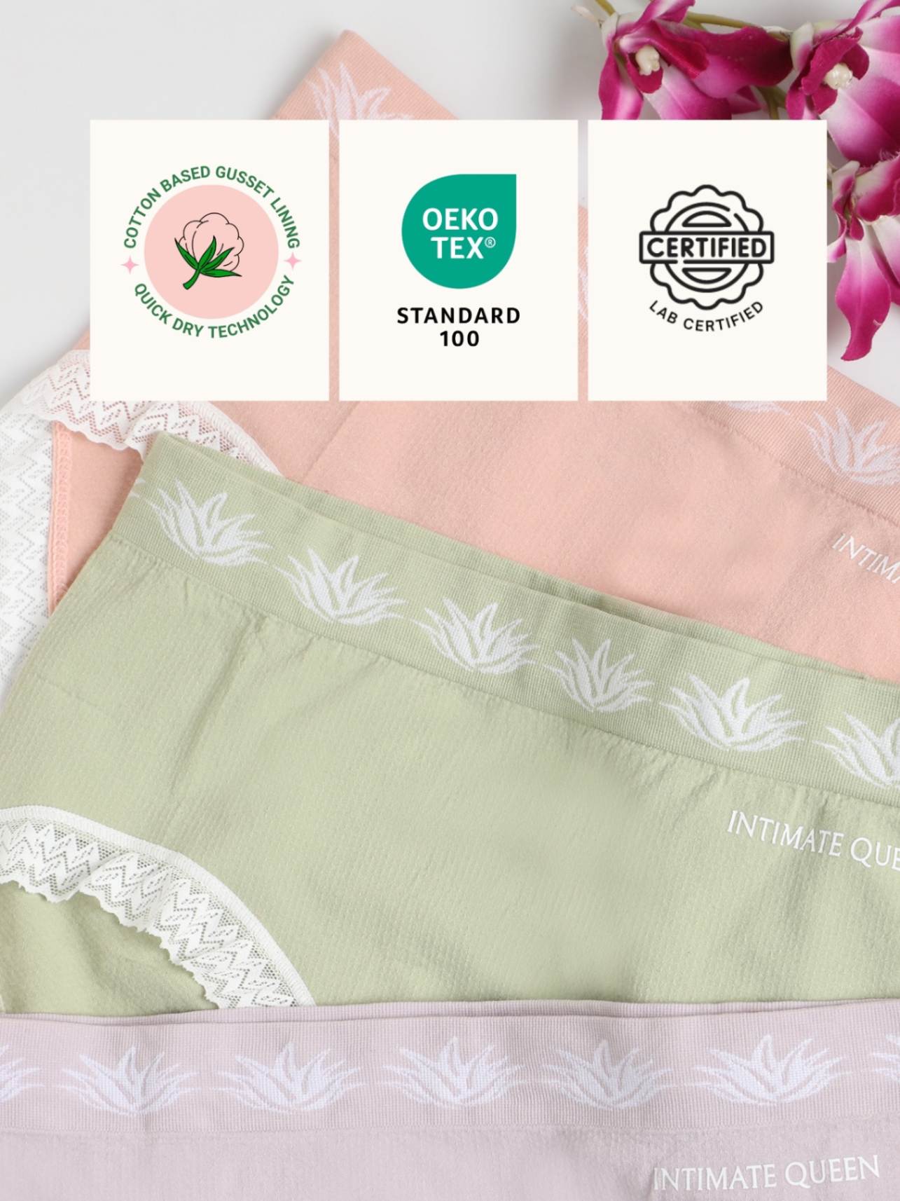 Cotton Candy – Moisture-Wicking Panties for Daily Discharge. Skin-Safe Comfort