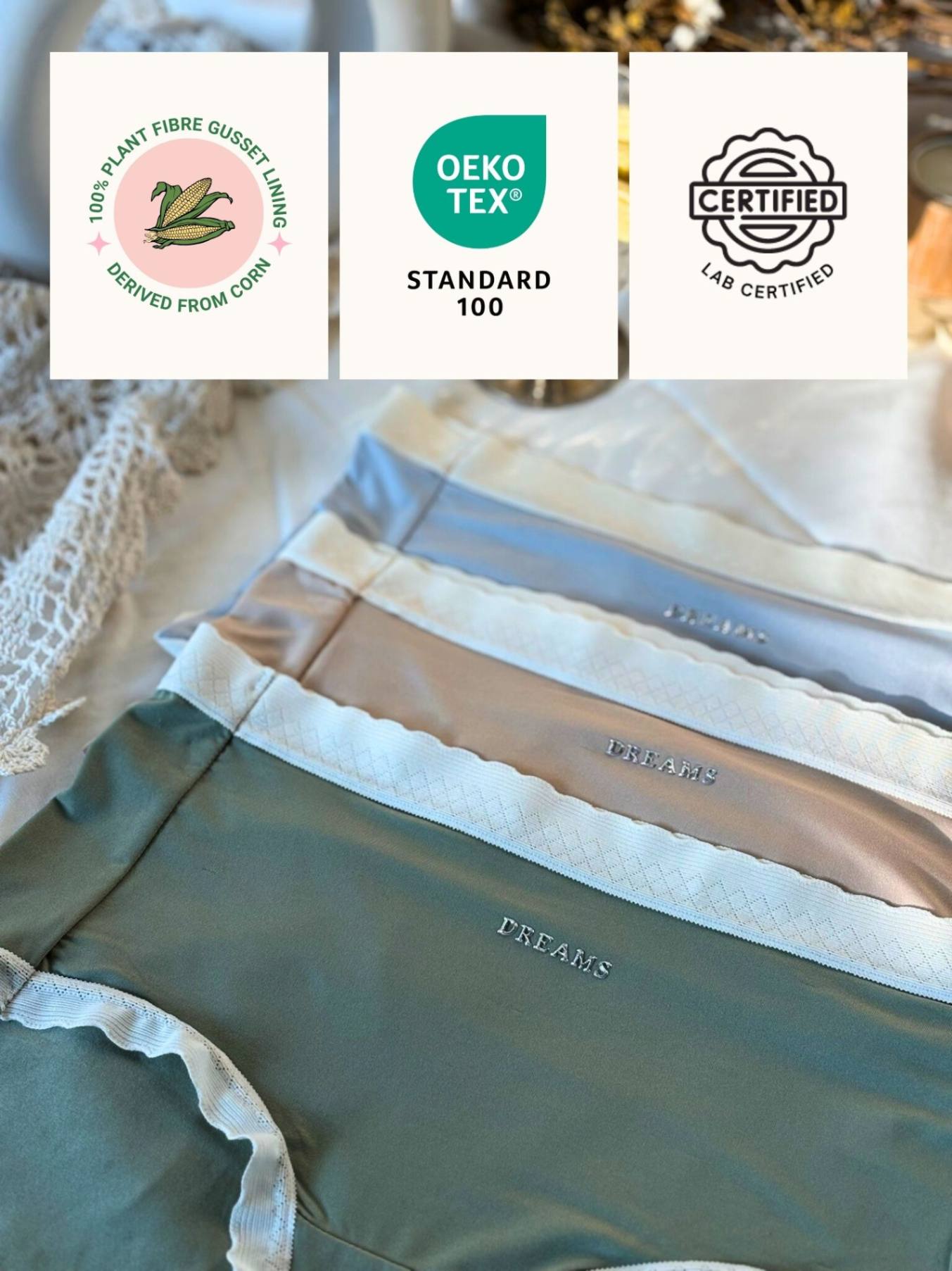 Corn Bae Full Coverage Boy Shorts  Lacy Undies corn bae  lasy 