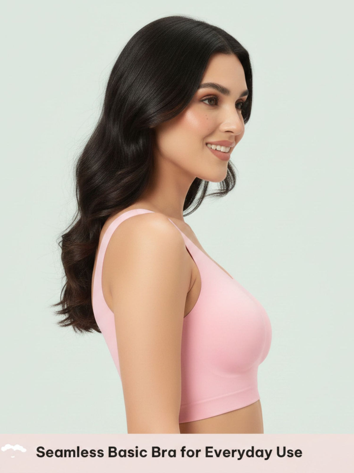 Basic Seamless Friction-Free Pull Over Bra